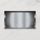 Carte De Visite Servir le couteau Platter | Bordure métallique du (Dos)