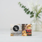 Carte De Visite Servir les ustensiles | Tomate de pâtes au fromage (Debout devant)