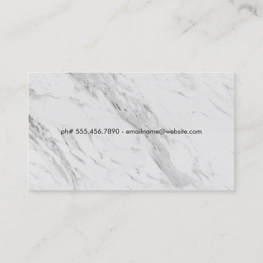 Carte De Visite Session de formation | Fitness (Dos)