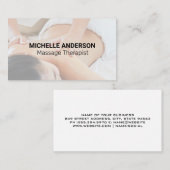 Carte De Visite Session de massage (Devant / Derrière)