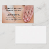 Carte De Visite Session de massage | Massage des mains (Devant / Derrière)