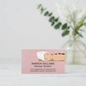 Carte De Visite Session de massage | Une Femme Qui S'Est Rejetée | (Debout devant)