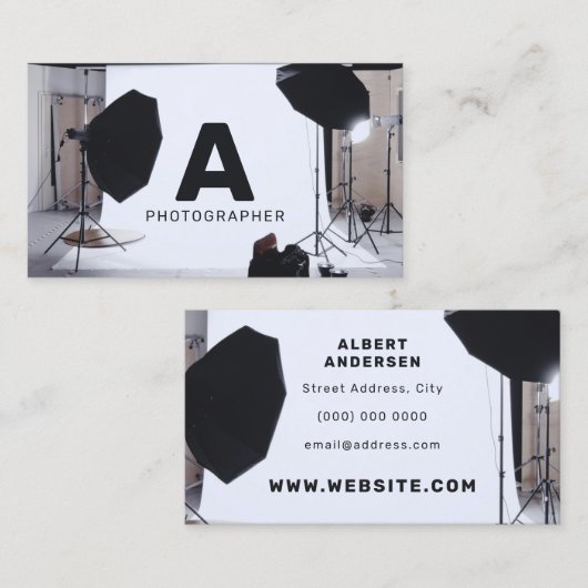 Carte De Visite Session studio photo inspirée (Devant / Derrière)