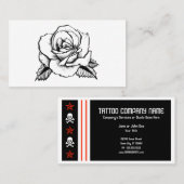 Carte De Visite s'est levé le tatouage (Devant / Derrière)