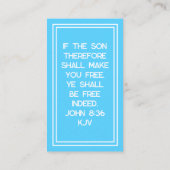 Carte De Visite Seul Jésus Peut Vous Libérer La Communication Chré (Dos)