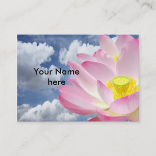 Carte De Visite Seul un Lotus Blossom + votre texte et vos idées