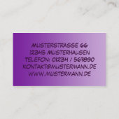 Carte De Visite SEULEMENT gradients de COULEUR - pourpre (Dos)