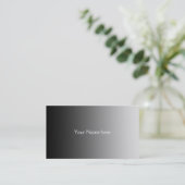 Carte De Visite Seules les dégradés de couleur - gris noir (Debout devant)