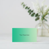 Carte De Visite SEULS gradients de COULEUR - vert océan (Debout devant)