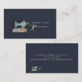 Carte De Visite Sewing Machine Scissors Seamstress or Tailor (Devant / Derrière)