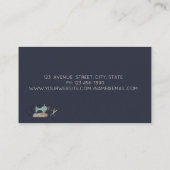 Carte De Visite Sewing Machine Scissors Seamstress or Tailor (Dos)