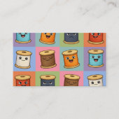 Carte De Visite Sewing quilter quilter seamstress thread spools (Devant)