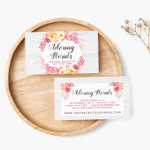 Carte De Visite Shabby Chic Roses & Rustique Bois Blush Rose Flora