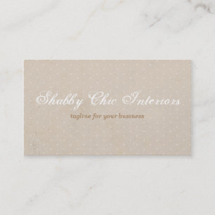 Carte de visite Shabby Chic Russe Kraft & Polka Do