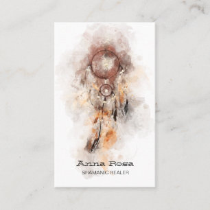 Carte De Visite *~* Shamanic Dream Catcher Tribal Shaman Sacré