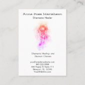 Carte De Visite *~* Shamanic tribal . Shaman sacré Catcher de rêve (Dos)