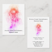 Carte De Visite *~* Shamanic tribal . Shaman sacré Catcher de rêve (Devant / Derrière)