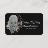 Carte De Visite Shamanic Wolf blanc (Devant)