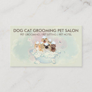 Carte De Visite Shampooing doux pour chiens et chats Toilettage