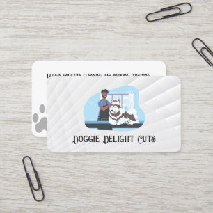 Carte De Visite Shampooing Toiletteur Chien Soins des Animaux