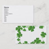 Carte De Visite Shamrock (Devant / Derrière)