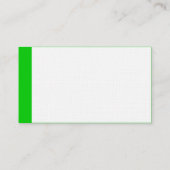 Carte De Visite Shamrock de bord - vert (Dos)