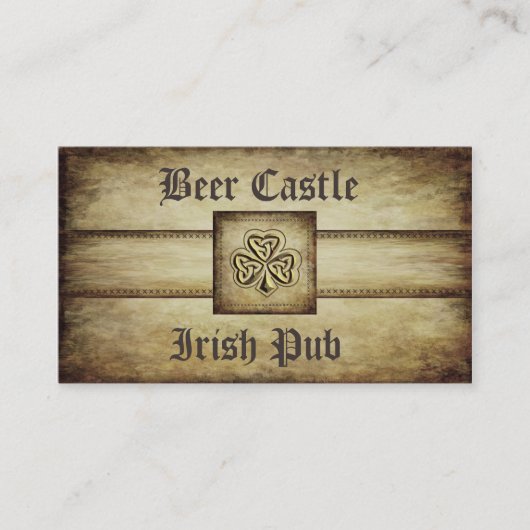 Carte De Visite Shamrock de classe professionnelle (Devant)