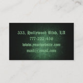 Carte De Visite Shamrock de classe professionnelle (Dos)