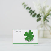 Carte De Visite Shamrock de la Saint-Patrick - Honneur (Debout devant)