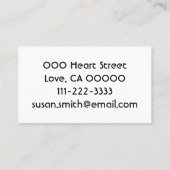 Carte De Visite Shamrock d'or de trèfle (Dos)