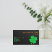 Carte De Visite Shamrock lisse (Debout devant)