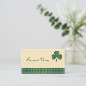Carte de visite Shamrock rétro (Debout devant)