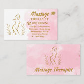 Carte De Visite Shaping Corps Sculpting Massage Thérapiste (Devant / Derrière)