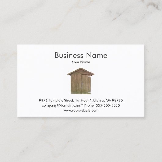 Carte de visite Shed (Devant)