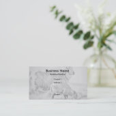 Carte De Visite Sheep Lamb Pencil Drawing Business Cards (Debout devant)