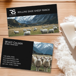 Carte De Visite Sheep Ranching – Livestock, Wool Production