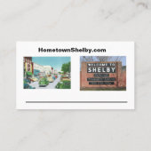 Carte de visite Shelby de la ville natale (Dos)
