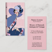 Carte De Visite Shelby, Madame d'art déco des années 1920 dans le (Devant / Derrière)