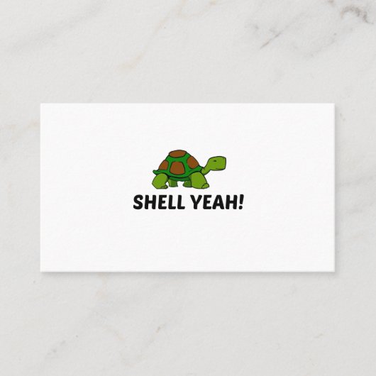 CARTE DE VISITE SHELL YEAH TURTLE (Devant)