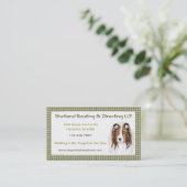 Carte De Visite Shelter Shetland Sheepdog Bust (Debout devant)
