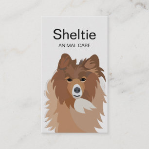 Carte De Visite Shelty Chien Animation