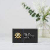 Carte De Visite Sheriff Thin Blue Line Exécution des lois (Debout devant)