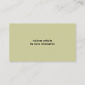 Carte De Visite Shetland Sheepdog Silhouette (Dos)