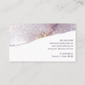 Carte de visite Shimmer couleur or violet (Dos)