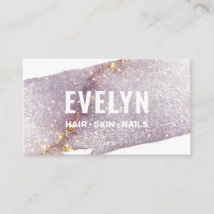 Carte de visite Shimmer couleur or violet