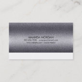 Carte De Visite Shimmer | glamour | Coiffeuse | Photographe (Dos)