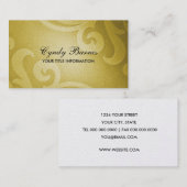 Carte de visite Shimmer jaune (Devant / Derrière)