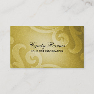 Carte de visite Shimmer jaune
