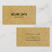 Carte De Visite Shimmer Or (Devant / Derrière)