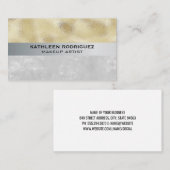 Carte De Visite Shimmer Or | Bloc de couleur texture (Devant / Derrière)